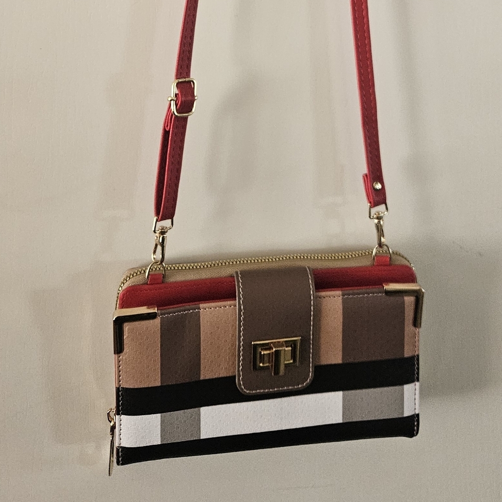 Plaid crossbody bag